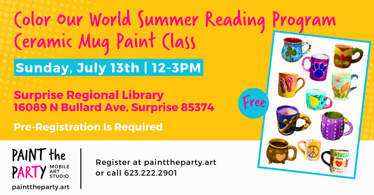 Color Our World Summer Reading Program Arizona Sunset Adult Paint Class (1)