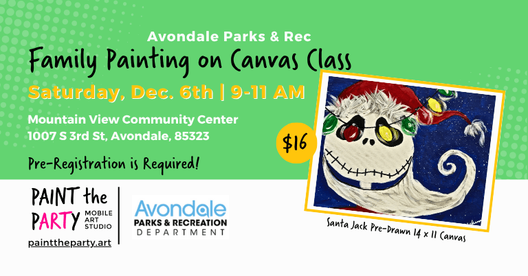 Family Santa Jack Painting On Canvas Class Family Santa Jack Painting On Canvas Class