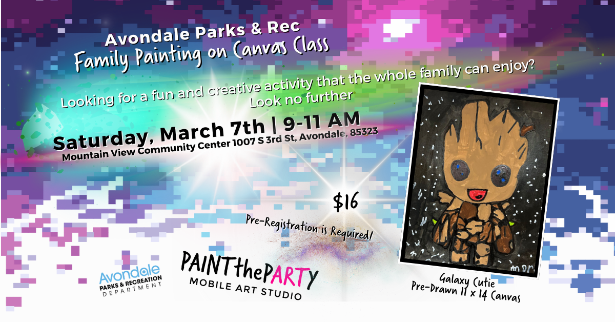 Galaxy Cutie FamilyPainting On Canvas Class facebook