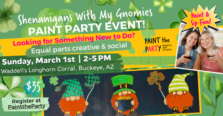 Shenanigans With My Gnomies Paint Party Event 1