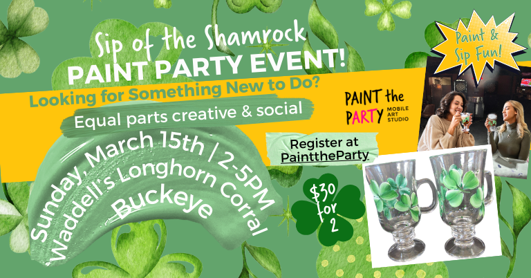 Sip of the Shamrock Paint Party Event