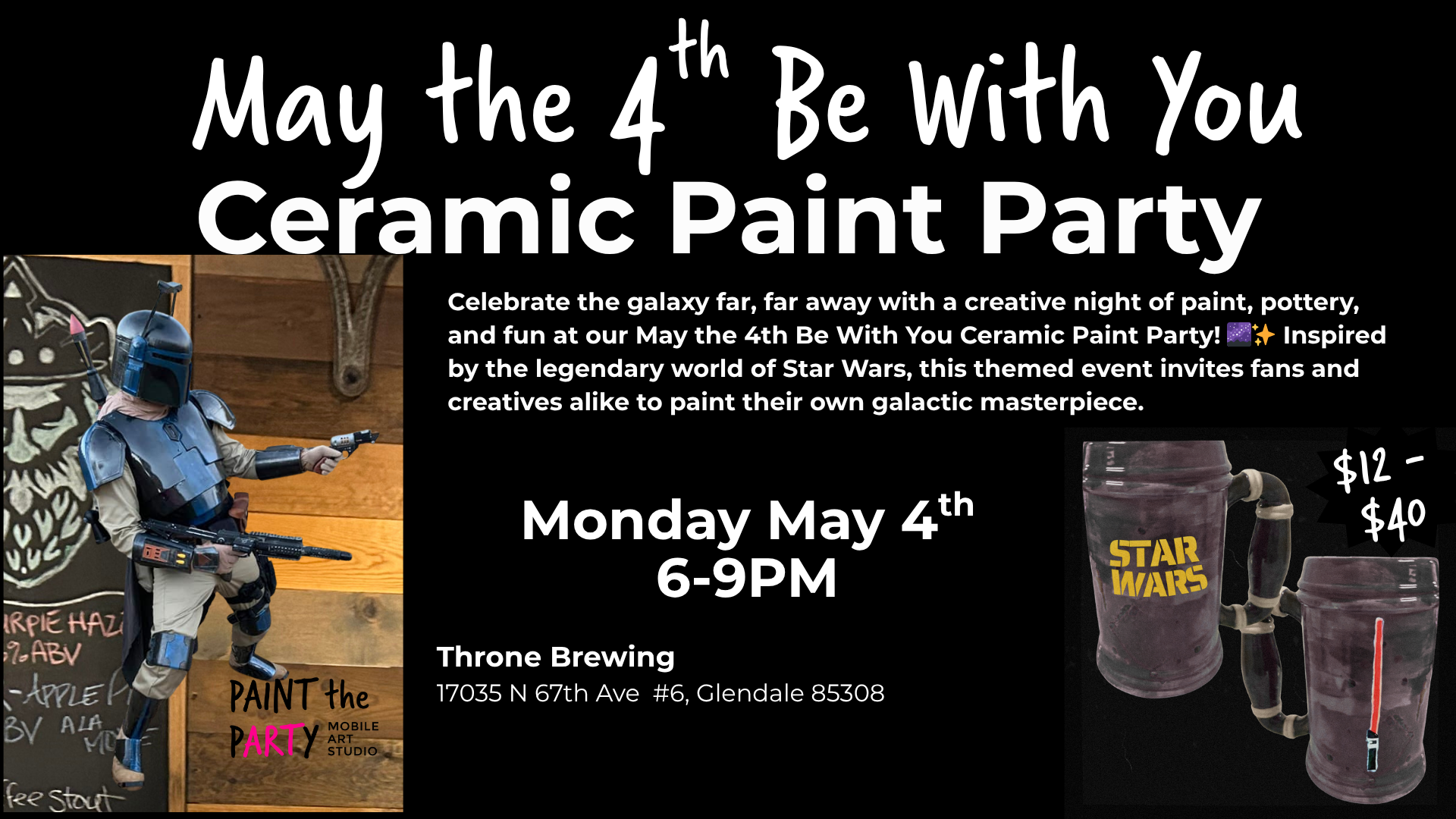 May the 4th Facebook Cover Paint Party