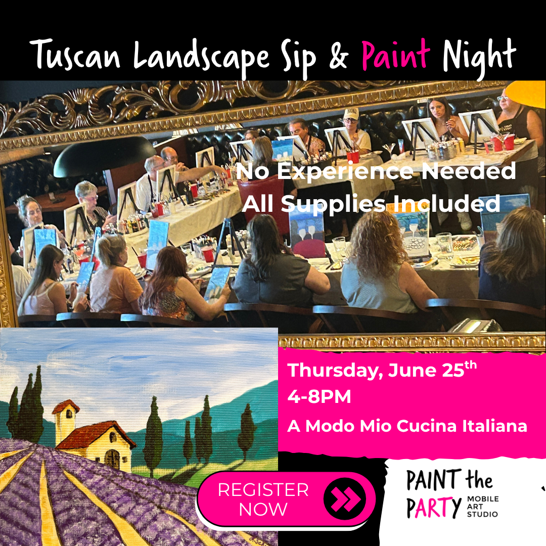 Tuscan Landscape Sip & Paint Night