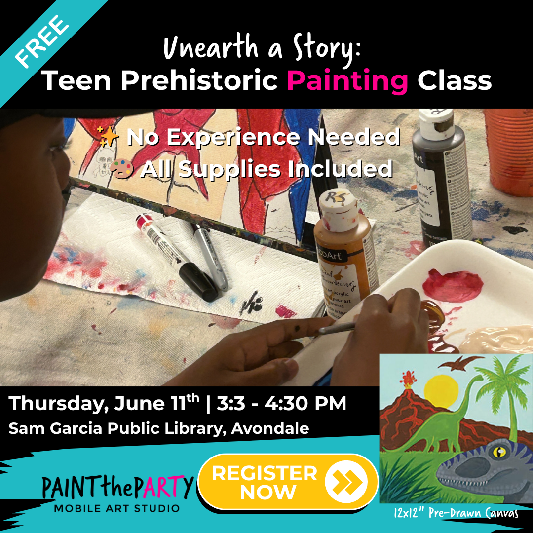 Unearth a Story Teen Prehistoric Painting Class