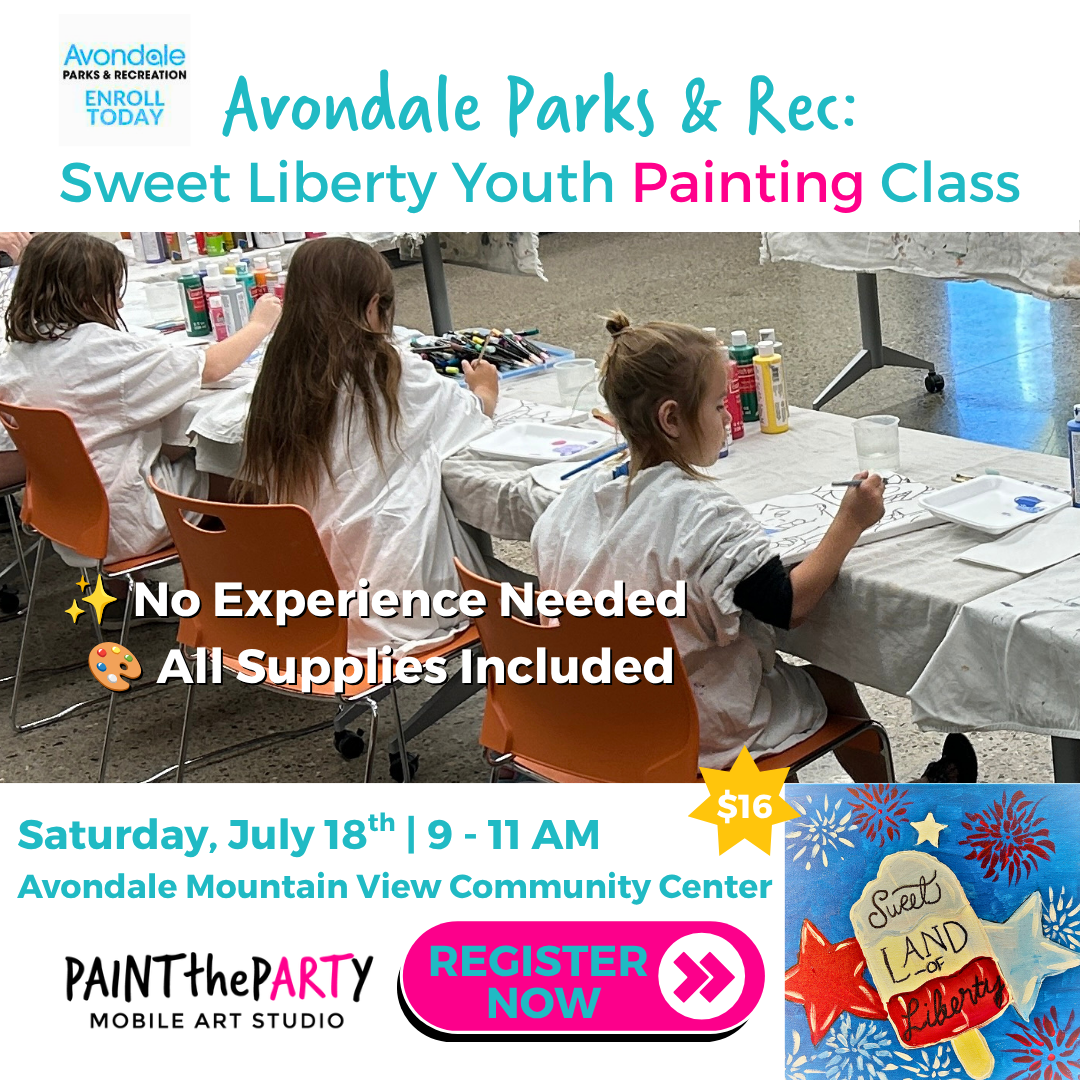 Avondale Parks & Rec Sweet Liberty Youth Painting Class