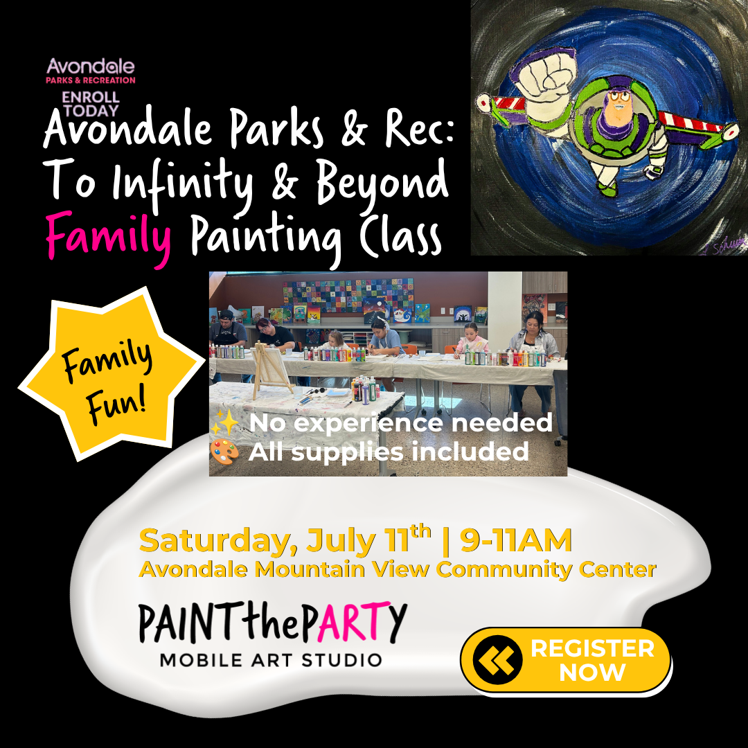Avondale Parks & Rec To Infinity & Beyond Family Painting Class