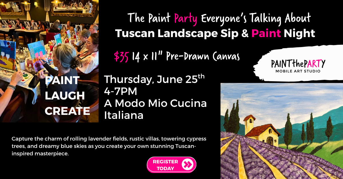 Tuscan Landscape Sip & Paint Night (3) Tuscan Landscape Sip & Paint Night (3)
